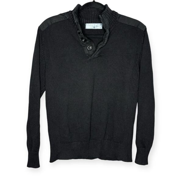 Oscar de la Renta black 100% cotton sweater women’s size medium black label - Picture 1 of 6